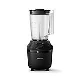 Philips Frullatore per Frullati e Smoothie - 450W, Caraffa da 1.9L, App HomeID, 1 Velocità + Pulse, Lama ProBlend, Tritaghiaccio e Bicchiere per Frullati d'Asporto (HR2041/41)