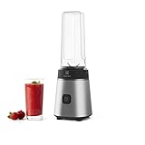 Electrolux E3SB1-4ST Frullatore Sports Blender Create 3, 2 bottiglie take away da 600ml, Acciaio inox, Amazon Exclusive